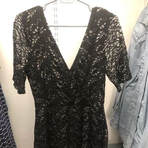 Black and Silver Romper